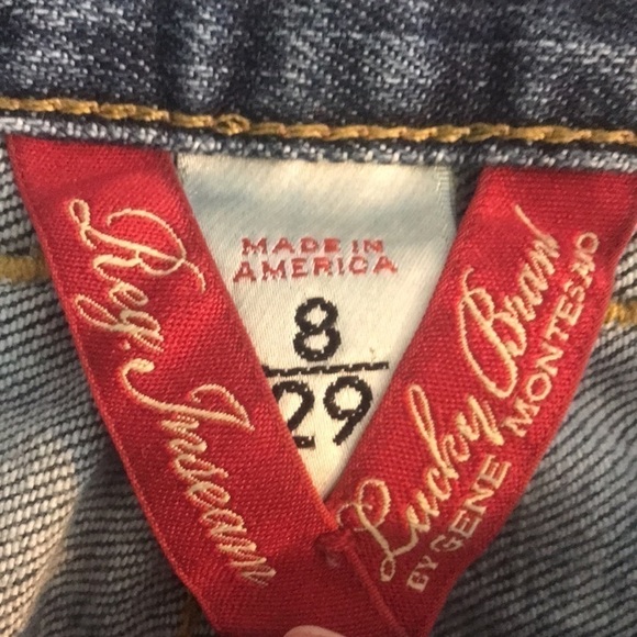 LUCKY Brand Gene Montesano Easy Rider Bootcut button up Jeans Women's Size 8 - Picture 8 of 12